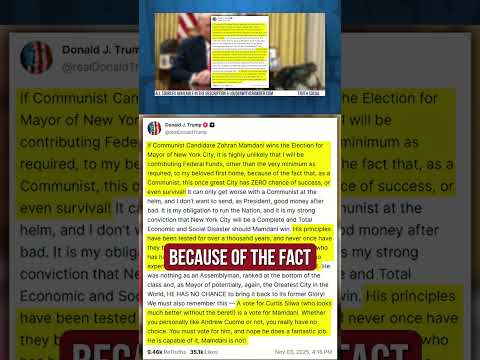 When Trump has to endorse Cuomo, you know NYC is cooked…