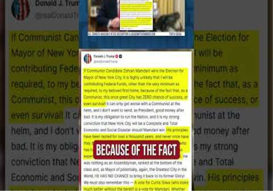 When Trump has to endorse Cuomo, you know NYC is cooked…