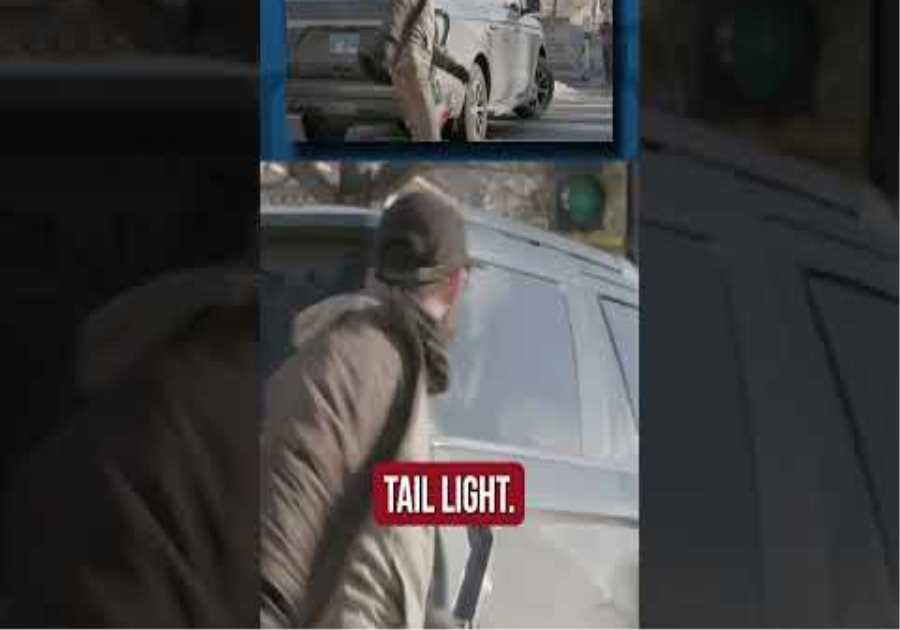 He kicked a fed car. You can guess what happened next...