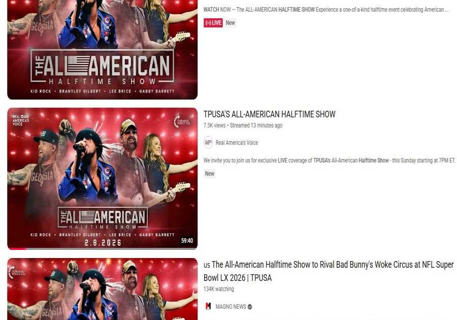 CONGRATULATIONS to Turning Point USA! Early Numbers Show Your Super Bowl Halftime Show Pulled In at Least 6 Million Viewers – And 5.3 Million Concurrent Viewers