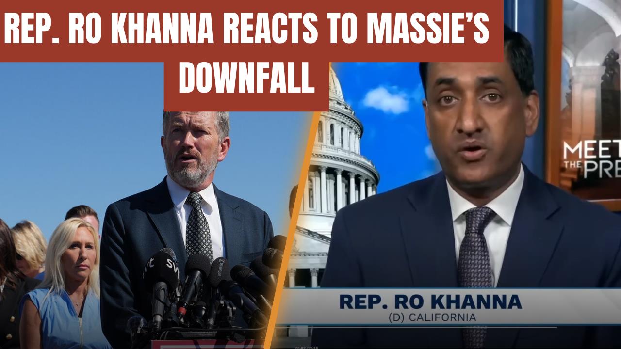 Representative Ro Khanna discusses the political implications of Thomas Massie's recent controversies, highlighting key issues in a televised interview.