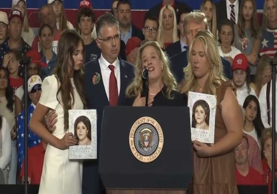 WATCH: Trump Brings Family of Sheridan Gorman, Teen Murdered by Illegal Alien in Chicago, On Stage at Rally to Deliver Heartbreaking Message to Open Border Lunatics