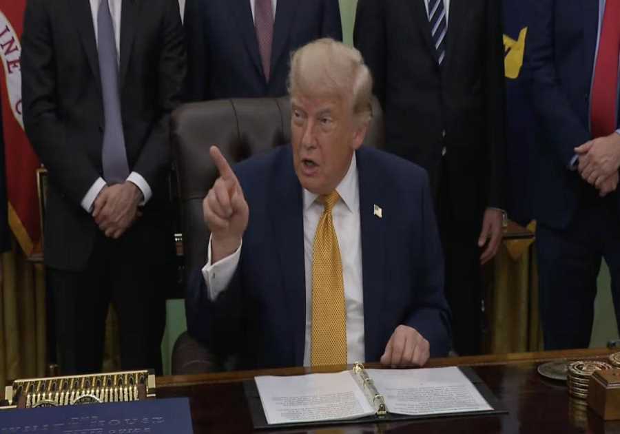 WATCH: Trump Goes Off on Reporters Over Reflecting Pool Vandalism, Says 5 Arrested and 5 Under Investigation – “You’ll See It in Court! You Write Fake News!”