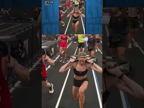 They had to do burpees where she did a fartee.