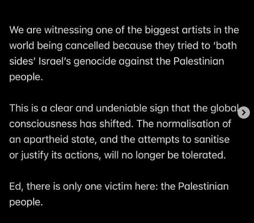 After Summer Season Is Over, Globalist Activist Greta Thunberg Lays off the Climate Scaremongering and Is Back to Pushing Palestine Propaganda, Hoping To Cancel Ed Sheeran