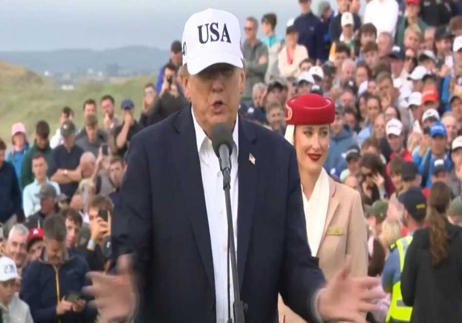 Crowd at Irish Open Roars as President Trump Announces He Is Removing All Tariffs on Irish Whiskey (VIDEO)