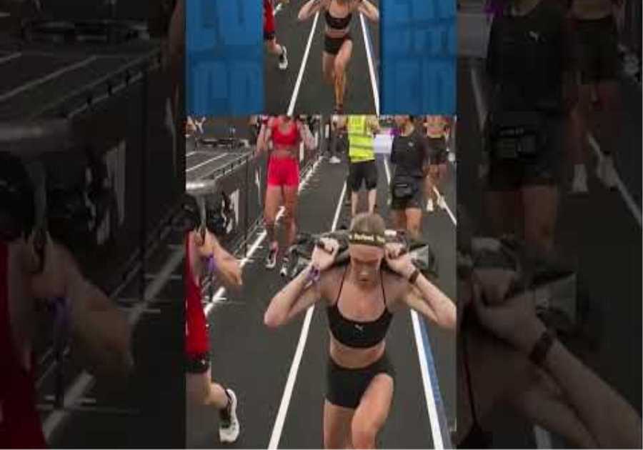 They had to do burpees where she did a fartee.